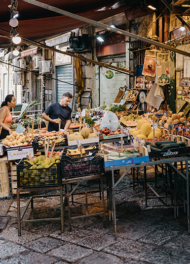 A VISIT TO THE HISTORICAL MARKETS OF PALERMO AND SHOW COOKING